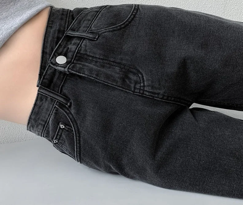 Wjczt Jeans Women Wide Leg Pants Mom Femme Black Blue Jeans High Waist Woman Trousers Clothing Pantalones Spodnie Damskie Trousers luxurious high-end Trousers luxurious high-end
