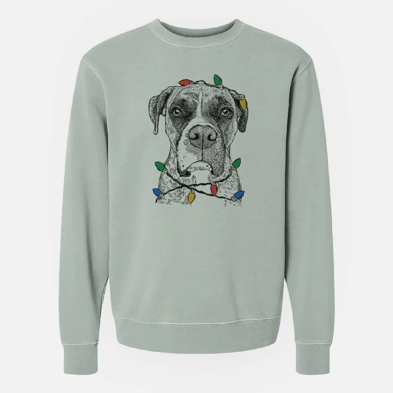 Christmas Lights Rowdy Rex the Boxer - Unisex Pigment Dyed Crew Sweatshirt Hoodie with High-Low Hem Asymmetrical Trendy Hoodie with High-Low Hem Asymmetrical Trendy Christmas Lights Rowdy Rex the Boxer - Unisex Pigment Dyed Crew Sweatshirt Hoodie with High-Low Hem Asymmetrical Trendy Hoodie with High-Low Hem Asymmetrical Trendy