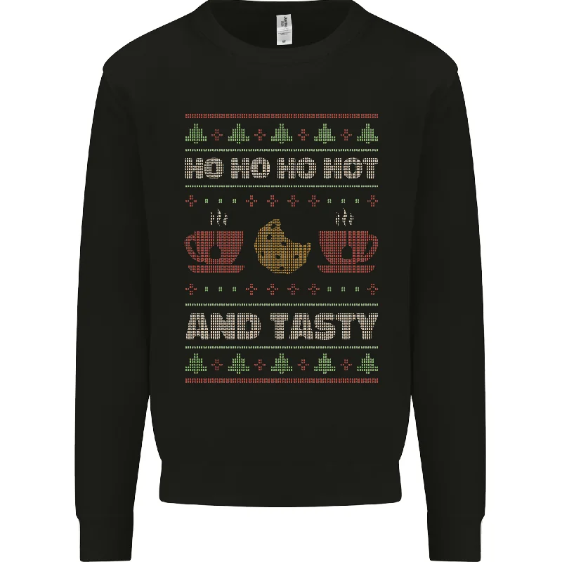 HO HO HO Hot & Tasty Funny Christmas Xmas Mens Sweatshirt Jumper Hoodie with Emblem Brand Identity Hoodie with Emblem Brand Identity HO HO HO Hot & Tasty Funny Christmas Xmas Mens Sweatshirt Jumper Hoodie with Emblem Brand Identity Hoodie with Emblem Brand Identity