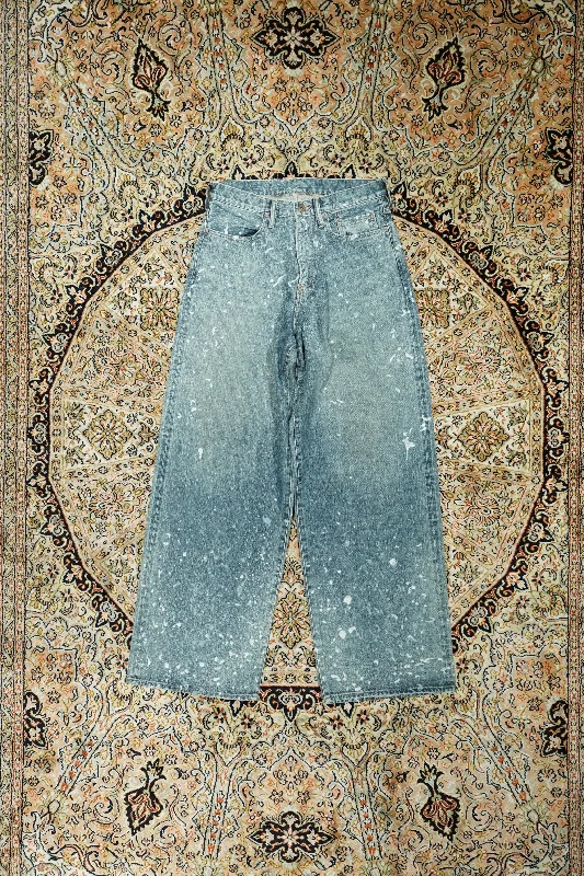 SUGARHILL MOLDED DENIM TROUSERS WIDE CUT (INDIGO) Trousers Designer Luxury Trousers Designer Luxury SUGARHILL MOLDED DENIM TROUSERS WIDE CUT (INDIGO) Trousers Designer Luxury Trousers Designer Luxury