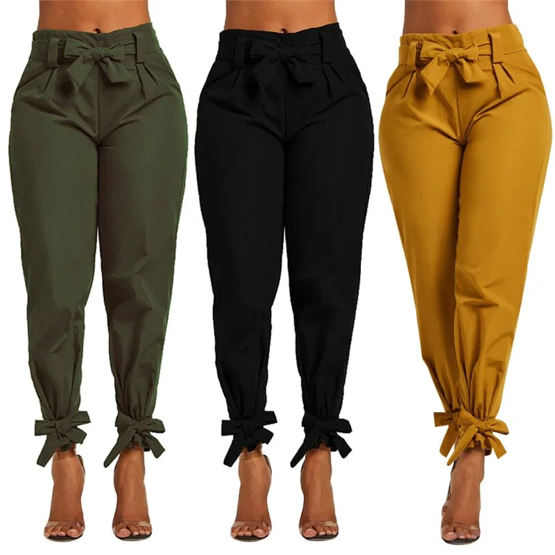 Wjczt women new summer bow sashes high waist pencil pants vintage fashion long trousers 3 colors Trousers Formal Black Trousers Formal Black Wjczt women new summer bow sashes high waist pencil pants vintage fashion long trousers 3 colors Trousers Formal Black Trousers Formal Black
