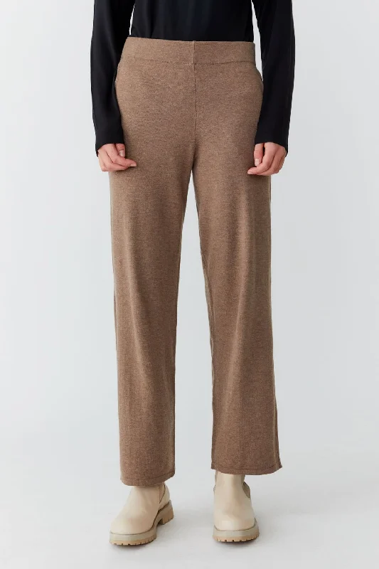 Knit Trousers Trousers Satin Smooth Trousers Satin Smooth