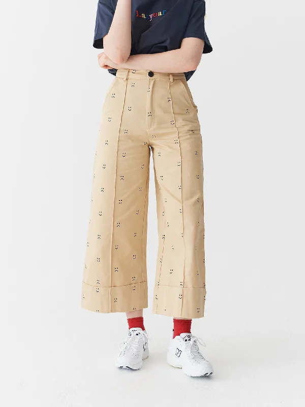 Lazy Oaf Happy Sad Chino Trousers Trousers Spring Floral Trousers Spring Floral