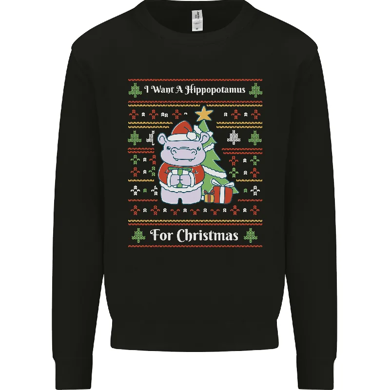 Hippo Christmas Funny Hippopotamus Mens Sweatshirt Jumper Hoodie with Full-Zip Functional Layering Hoodie with Full-Zip Functional Layering Hippo Christmas Funny Hippopotamus Mens Sweatshirt Jumper Hoodie with Full-Zip Functional Layering Hoodie with Full-Zip Functional Layering