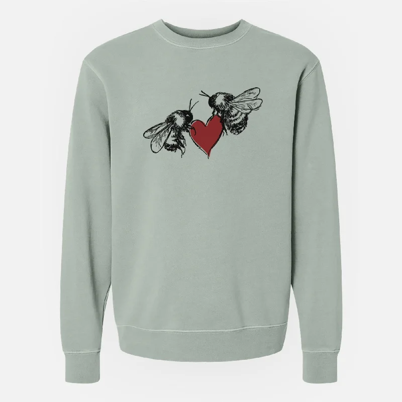 Love Bees - Unisex Pigment Dyed Crew Sweatshirt Hoodie with Hem Lace Feminine Delicate Hoodie with Hem Lace Feminine Delicate Love Bees - Unisex Pigment Dyed Crew Sweatshirt Hoodie with Hem Lace Feminine Delicate Hoodie with Hem Lace Feminine Delicate