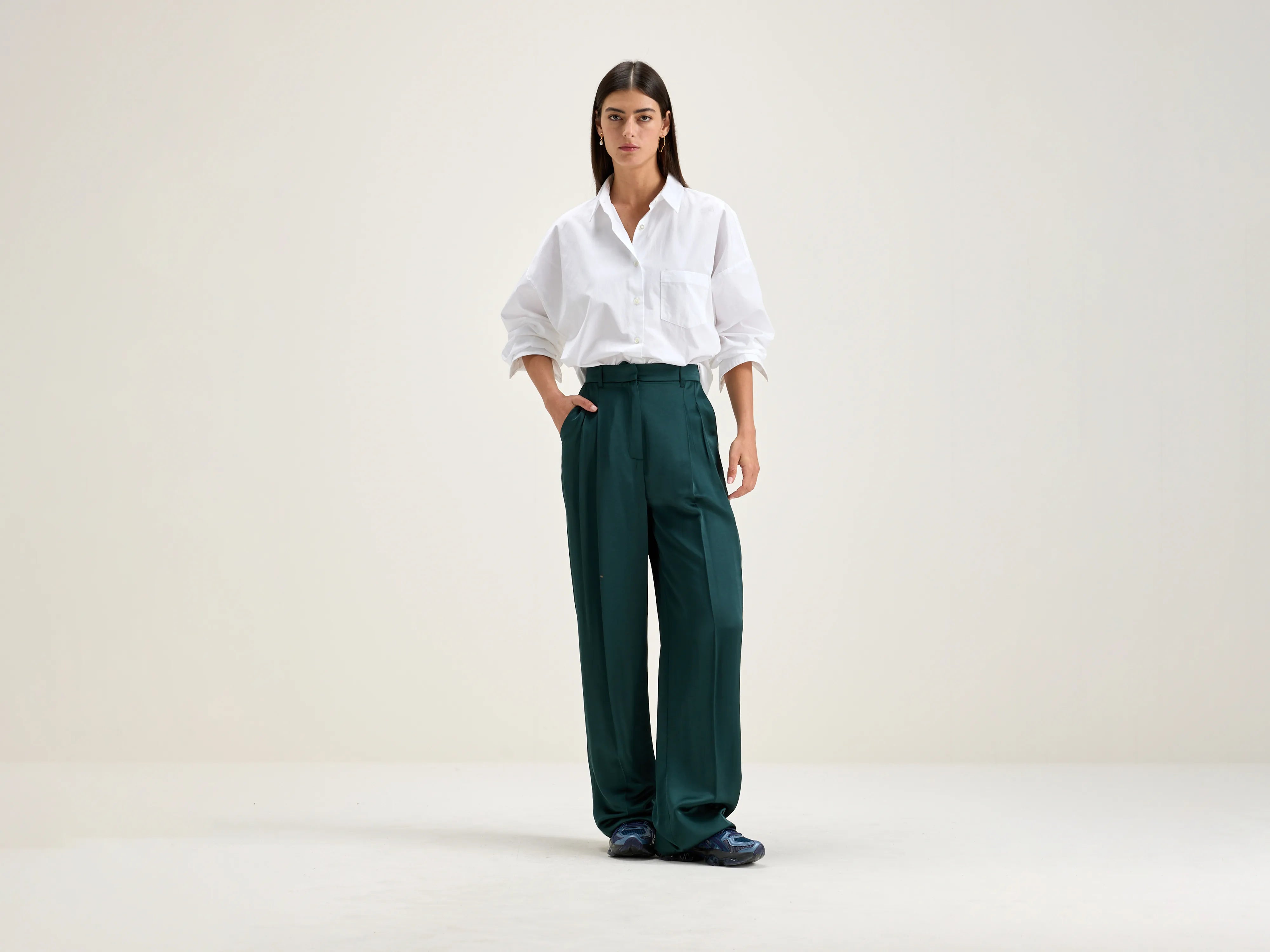 Dominic tailored trousers (242 / W / HUNTER) Trousers sophisticated sleek Trousers sophisticated sleek Dominic tailored trousers (242 / W / HUNTER) Trousers sophisticated sleek Trousers sophisticated sleek