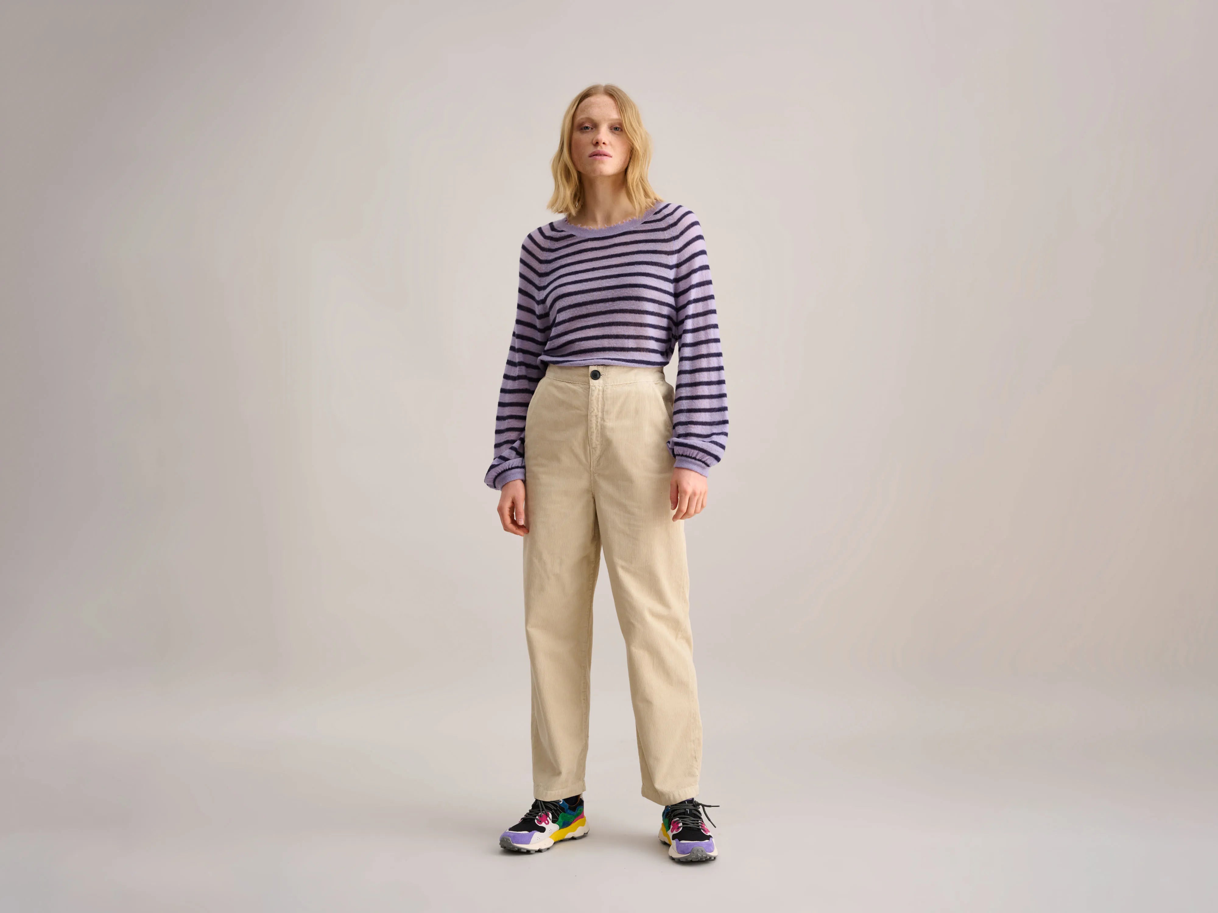 Pasop Trousers (232 / W / RICE) Trousers Office Stylish Trousers Office Stylish