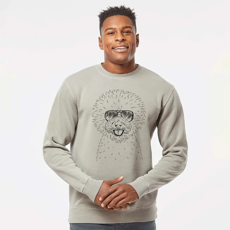 Aviator Ross the Bichon Frise - Unisex Pigment Dyed Crew Sweatshirt Hoodie with Ribbed Hem Stretchable Secure Hoodie with Ribbed Hem Stretchable Secure Aviator Ross the Bichon Frise - Unisex Pigment Dyed Crew Sweatshirt Hoodie with Ribbed Hem Stretchable Secure Hoodie with Ribbed Hem Stretchable Secure