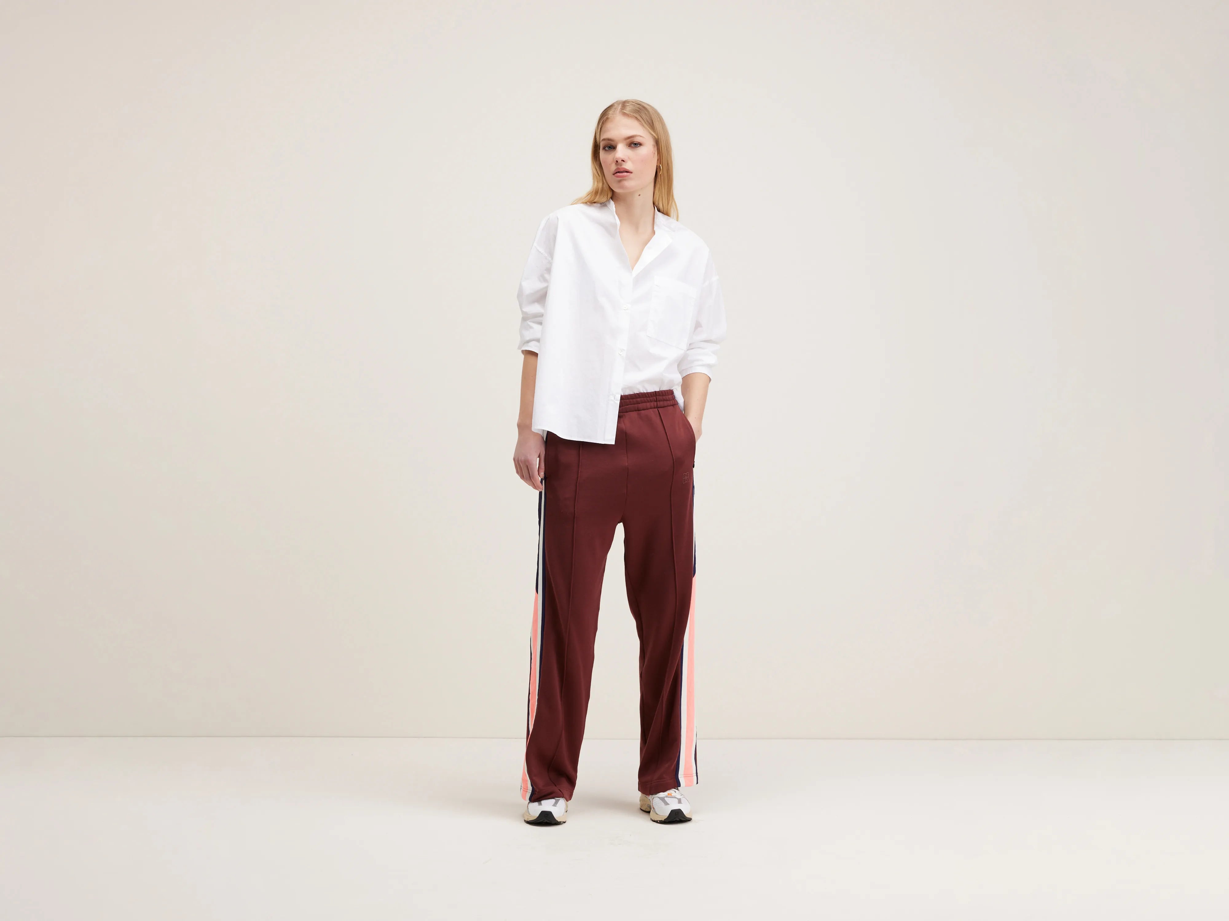 Tania wide track trousers (242 / W / GRENAT) Trousers Striped Patterned Trousers Striped Patterned Tania wide track trousers (242 / W / GRENAT) Trousers Striped Patterned Trousers Striped Patterned