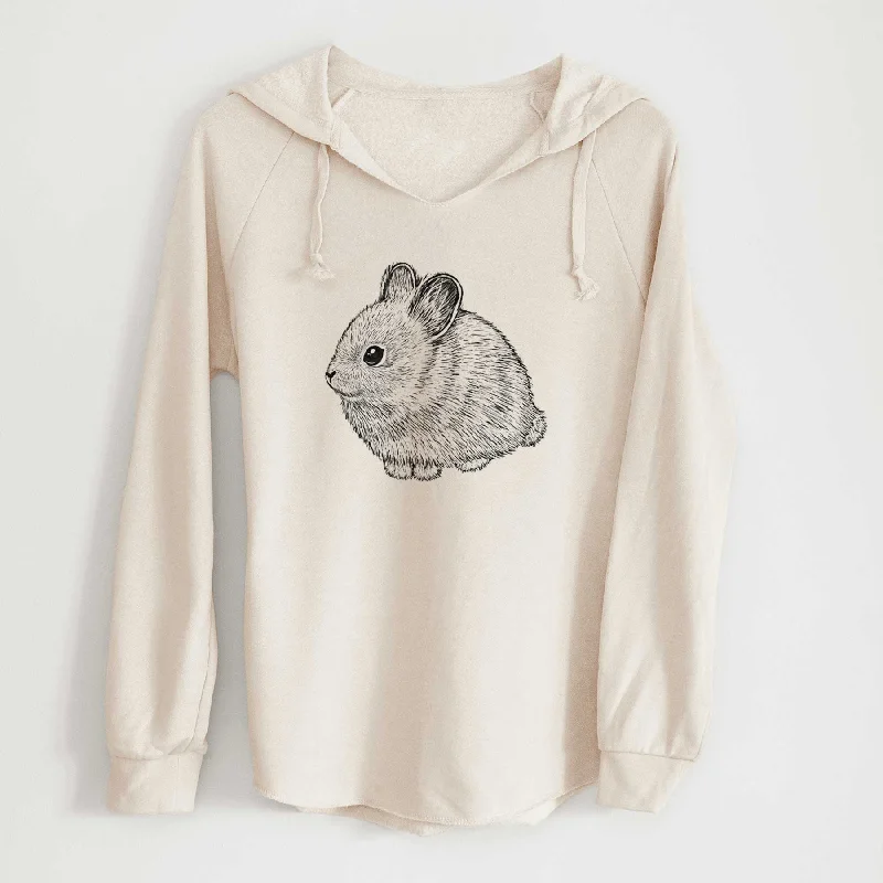 Columbia Basin Pygmy Rabbit - Cali Wave Hooded Sweatshirt Hoodie Crop Top Short Trendy Hoodie Crop Top Short Trendy
