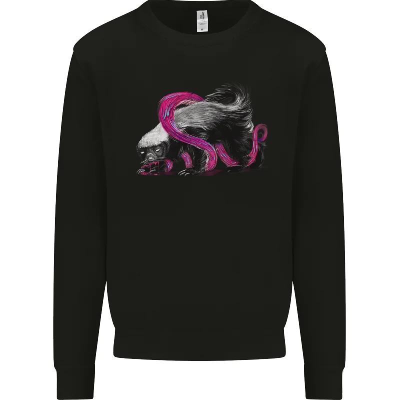 Honey Badger Mens Sweatshirt Jumper Hoodie with Monochrome Minimalist Simple Hoodie with Monochrome Minimalist Simple Honey Badger Mens Sweatshirt Jumper Hoodie with Monochrome Minimalist Simple Hoodie with Monochrome Minimalist Simple