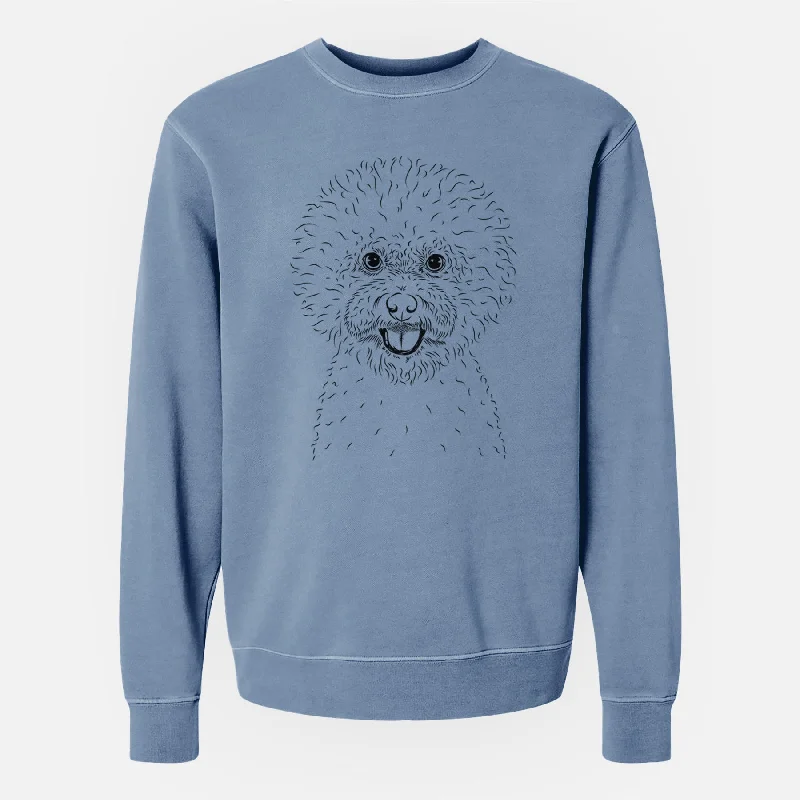 Bare Ross the Bichon Frise - Unisex Pigment Dyed Crew Sweatshirt Hoodie with Zipper Versatile Modern Hoodie with Zipper Versatile Modern Bare Ross the Bichon Frise - Unisex Pigment Dyed Crew Sweatshirt Hoodie with Zipper Versatile Modern Hoodie with Zipper Versatile Modern