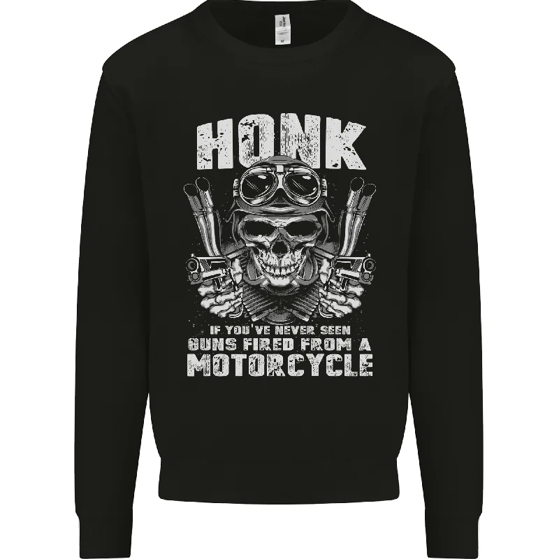 Honk Guns Fired From a Motorcycle Biker Mens Sweatshirt Jumper Hoodie with Rolled Sleeves Casual Relaxed Hoodie with Rolled Sleeves Casual Relaxed Honk Guns Fired From a Motorcycle Biker Mens Sweatshirt Jumper Hoodie with Rolled Sleeves Casual Relaxed Hoodie with Rolled Sleeves Casual Relaxed