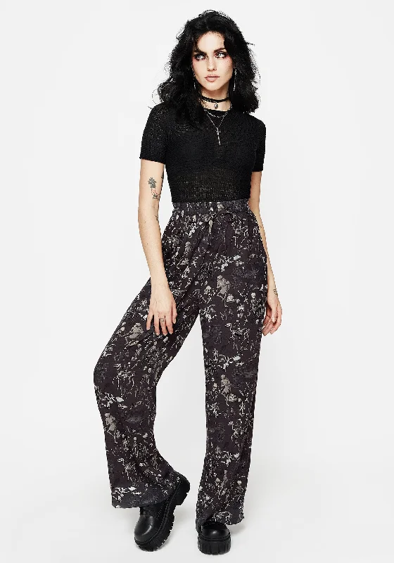 Melancholia Wide Leg Trousers Trousers Polka Dot Cute Trousers Polka Dot Cute