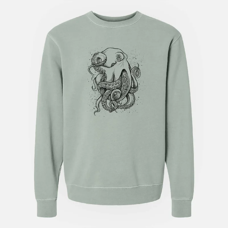 Octopus Vulgaris - Common Octopus - Unisex Pigment Dyed Crew Sweatshirt Hoodie with Batwing Sleeves Loose Dramatic Hoodie with Batwing Sleeves Loose Dramatic Octopus Vulgaris - Common Octopus - Unisex Pigment Dyed Crew Sweatshirt Hoodie with Batwing Sleeves Loose Dramatic Hoodie with Batwing Sleeves Loose Dramatic