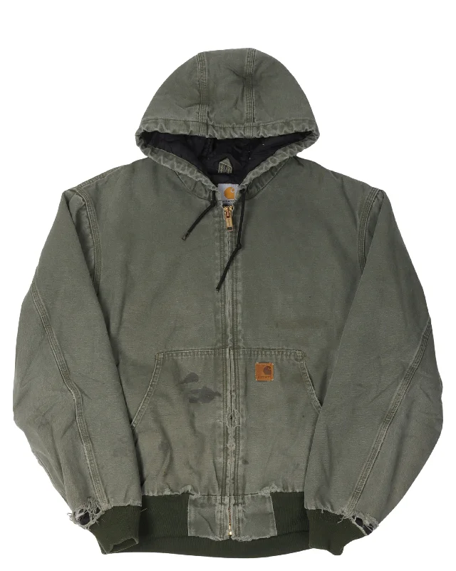 Carhartt Hooded Work Jacket Chenille Fabric Brocade Fabric Lace Fabric Chenille Fabric Brocade Fabric Lace Fabric