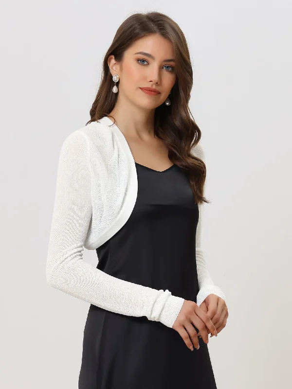 Casual Knit Cardigan Long Sleeve Open Front Crop Bolero Shrug Iron Safe Non-Iron Wrinkle Free Iron Safe Non-Iron Wrinkle Free Casual Knit Cardigan Long Sleeve Open Front Crop Bolero Shrug Iron Safe Non-Iron Wrinkle Free Iron Safe Non-Iron Wrinkle Free
