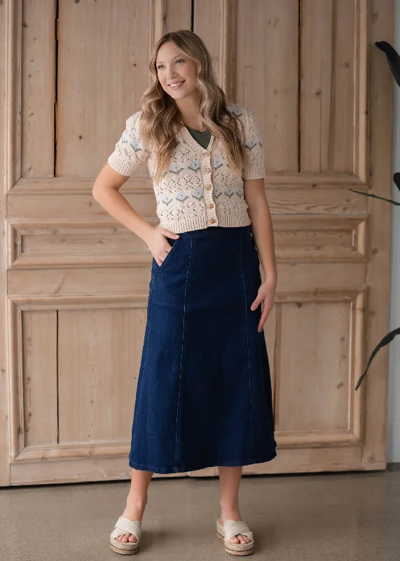 Button Up Deline Cardigan - FINAL SALE Chenille Brocade Lace Chenille Brocade Lace