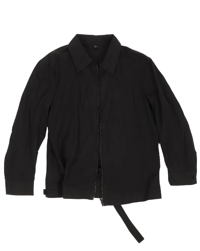 Zip Up Work Jacket Zip Front Button Front Snap Front Zip Front Button Front Snap Front