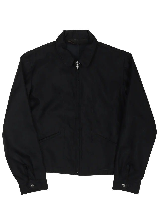 Cross Patch Zip Up Work Jacket Appliqued Jacket Beaded Jacket Sequined Jacket Appliqued Jacket Beaded Jacket Sequined Jacket