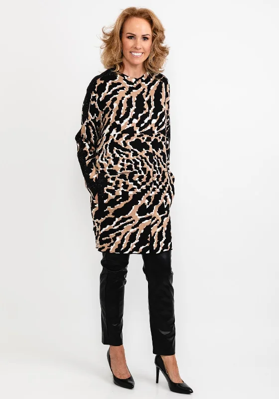 I’cona Rhinestone Sleeve Print Cardigan, Black Multi Wool Cardigan Cotton Cardigan Cashmere Cardigan Wool Cardigan Cotton Cardigan Cashmere Cardigan