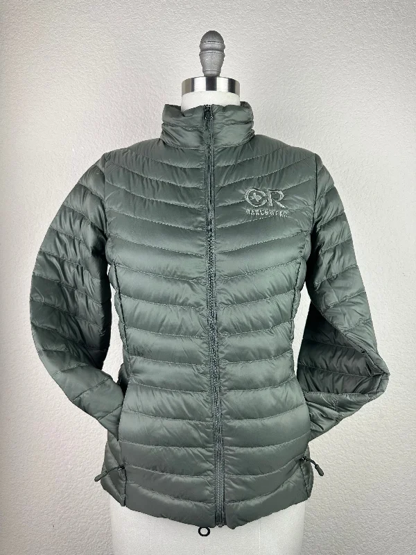 Women's CR Olive Jacket Snapped Jacket Toggled Jacket Drawstring Jacket Snapped Jacket Toggled Jacket Drawstring Jacket