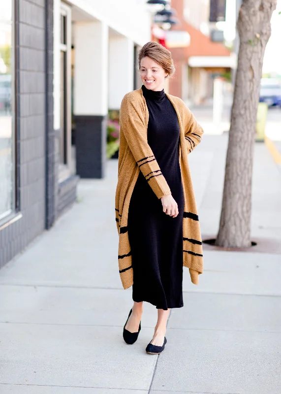 Camel + Black Print Long Cozy Cardigan Notch Collar Peter Pan Collar Cowl Neck Notch Collar Peter Pan Collar Cowl Neck Camel + Black Print Long Cozy Cardigan Notch Collar Peter Pan Collar Cowl Neck Notch Collar Peter Pan Collar Cowl Neck