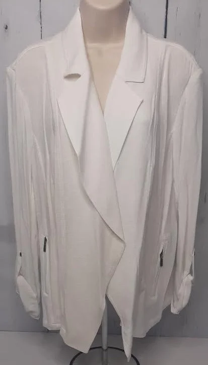 Jacket-White-2 Pocket-Open Front-Women's-M24708jm Print Jacket Jacquard Jacket Embroidered Jacket Print Jacket Jacquard Jacket Embroidered Jacket Jacket-White-2 Pocket-Open Front-Women's-M24708jm Print Jacket Jacquard Jacket Embroidered Jacket Print Jacket Jacquard Jacket Embroidered Jacket