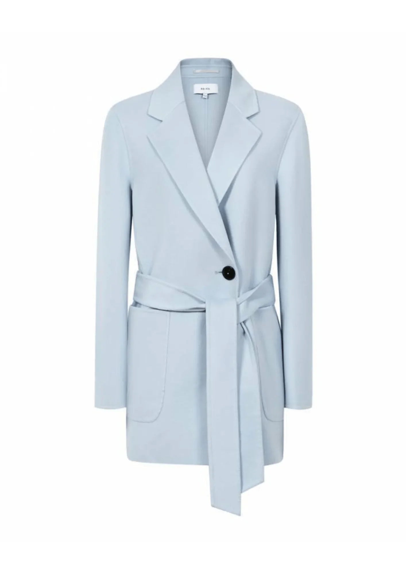 LIGHT BLUE COAT Wool Cashmere Tweed