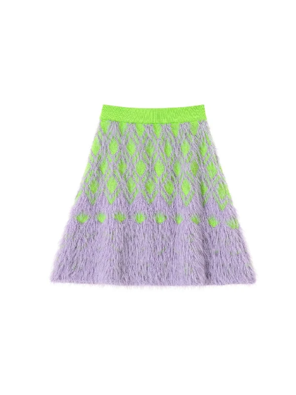 purple skirt