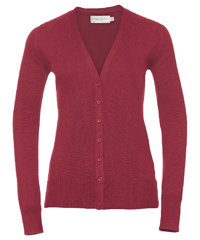 Cranberry Marl - Women's v-neck knitted cardigan Patchwork Embroidered Appliqued Patchwork Embroidered Appliqued Cranberry Marl - Women's v-neck knitted cardigan Patchwork Embroidered Appliqued Patchwork Embroidered Appliqued