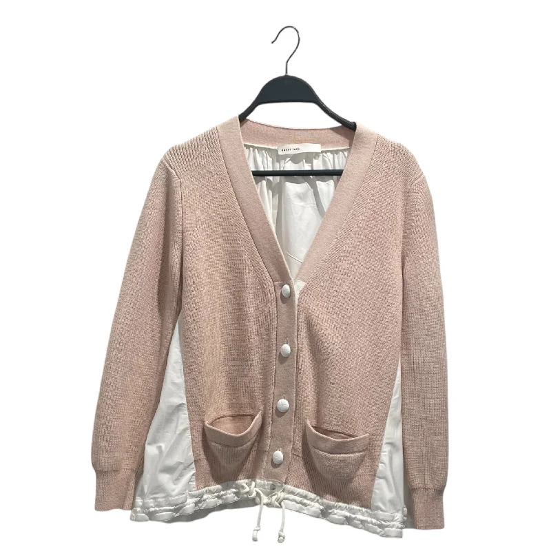 sacai luck/Cardigan/2/Pink/Wool/13AWLU607/ Embroidered Appliqued Beaded Embroidered Appliqued Beaded sacai luck/Cardigan/2/Pink/Wool/13AWLU607/ Embroidered Appliqued Beaded Embroidered Appliqued Beaded