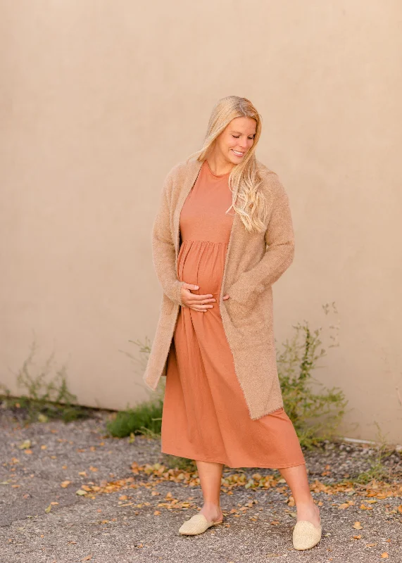 Brushed Open Front Pocket Cardigan - FINAL SALE Collared Crew Neck Turtle Neck Collared Crew Neck Turtle Neck Brushed Open Front Pocket Cardigan - FINAL SALE Collared Crew Neck Turtle Neck Collared Crew Neck Turtle Neck