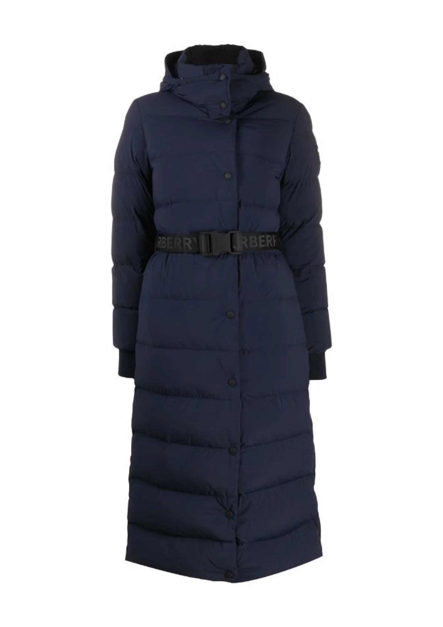NAVY BLUE LONG COAT Nylon Polyester Spandex