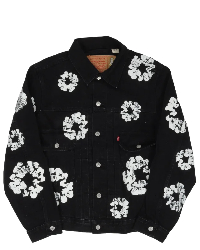 Levi's Cotton Wreath Denim Jacket Wool Jacket Cashmere Jacket Tweed Jacket Wool Jacket Cashmere Jacket Tweed Jacket