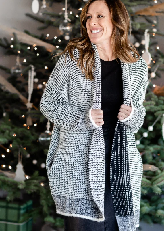 Off White Plaid Open Front Cardigan - FINAL SALE Cashmere Blend Cotton Blend Poly Blend Cashmere Blend Cotton Blend Poly Blend Off White Plaid Open Front Cardigan - FINAL SALE Cashmere Blend Cotton Blend Poly Blend Cashmere Blend Cotton Blend Poly Blend