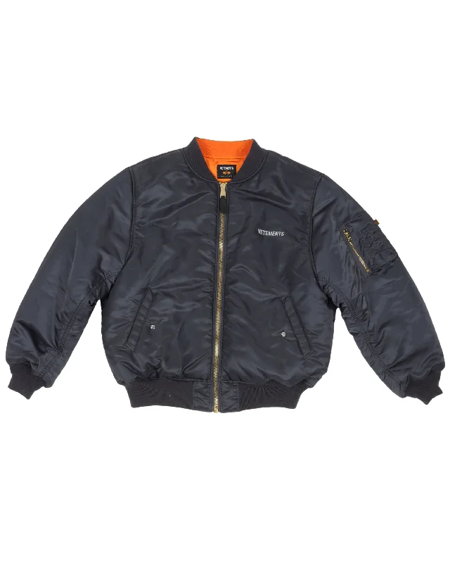 Logo Bomber Jacket Boat Neck Shawl Collar Notched Collar Boat Neck Shawl Collar Notched Collar
