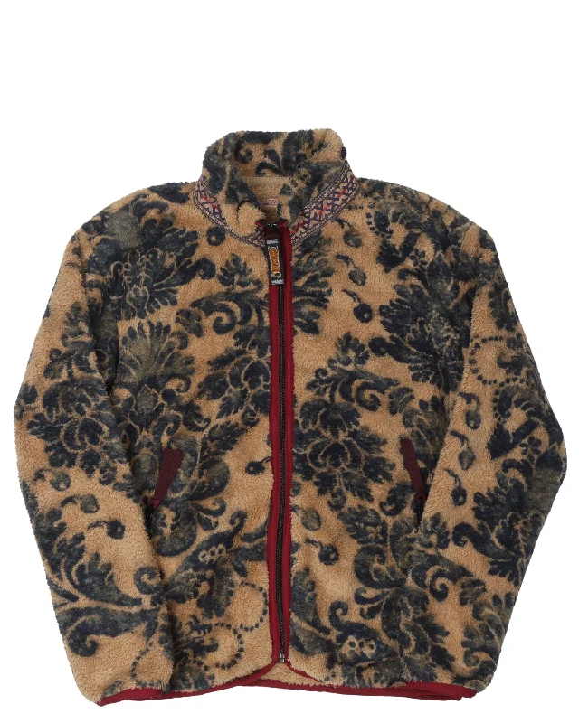 Damask Fleece Zip Jacket Boat Neck Shawl Collar Notched Collar Boat Neck Shawl Collar Notched Collar Damask Fleece Zip Jacket Boat Neck Shawl Collar Notched Collar Boat Neck Shawl Collar Notched Collar