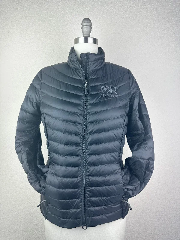 Women's CR Black Down Jacket Elasticated Jacket Padded Jacket Insulated Jacket Elasticated Jacket Padded Jacket Insulated Jacket