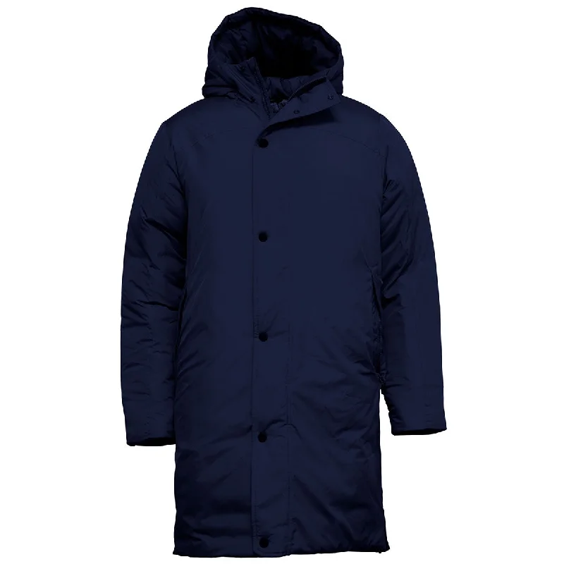 BAW Unisex Navy Bench Coat Cotton Linen Terry
