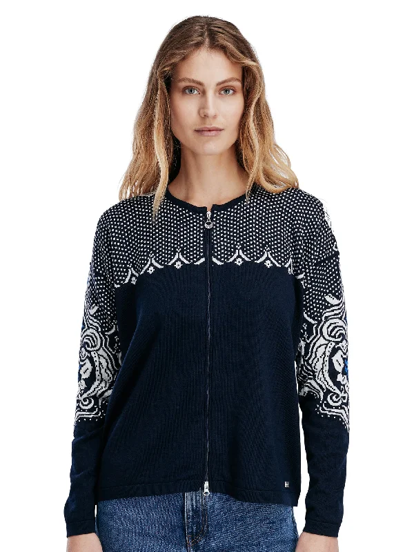 Dale of Norway - Rosendal Women's Jacket - Navy Mesh Jacket Canvas Jacket Denim Jacket Mesh Jacket Canvas Jacket Denim Jacket