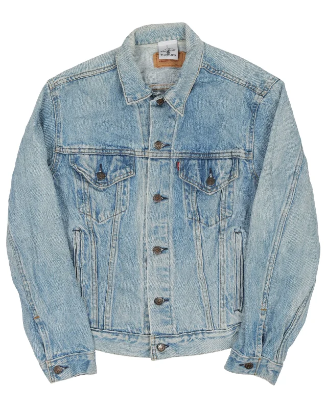 Levi's Denim Jacket Front Pockets Side Pockets Patch Pockets Front Pockets Side Pockets Patch Pockets