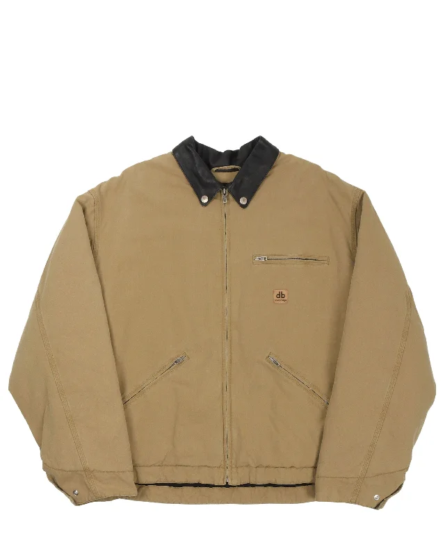 Canvas Zip Up Work Jacket Elasticated Jacket Padded Jacket Insulated Jacket Elasticated Jacket Padded Jacket Insulated Jacket