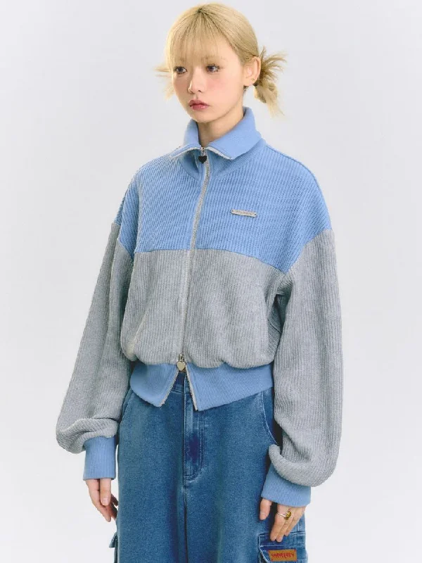 2Color scheme Double Zip Cardigan【s0000001499】 Knit Fabric Woven Fabric Fleece Fabric Knit Fabric Woven Fabric Fleece Fabric 2Color scheme Double Zip Cardigan【s0000001499】 Knit Fabric Woven Fabric Fleece Fabric Knit Fabric Woven Fabric Fleece Fabric