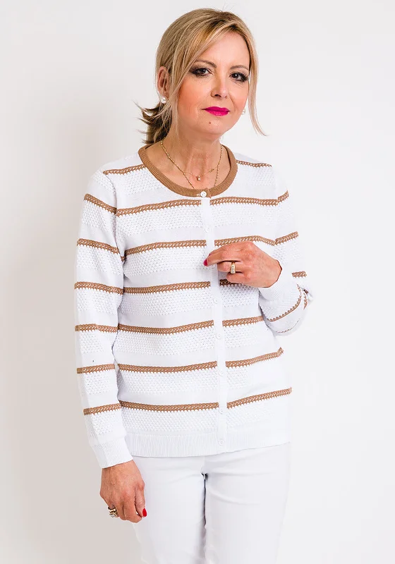 Leon Collection Embossed Stripe Cardigan, White Houndstooth Herringbone Solid Houndstooth Herringbone Solid Leon Collection Embossed Stripe Cardigan, White Houndstooth Herringbone Solid Houndstooth Herringbone Solid