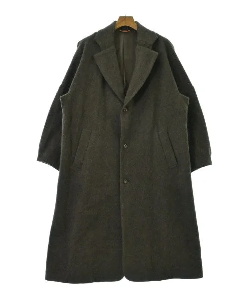 FRAPBOIS Chesterfield coats Asymmetrical Collar Hooded Zippered