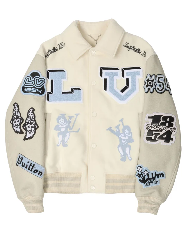 Multi Patch Rabbit Varsity Jacket Lace Jacket Ribbed Jacket Sequined Jacket Lace Jacket Ribbed Jacket Sequined Jacket