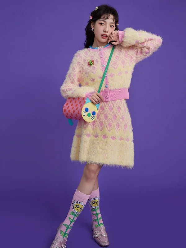 Diamond Check Plush Cardigan & Knitted Skirt【s0000000504】 Boxy Cardigan Fitted Cardigan A-Line Boxy Cardigan Fitted Cardigan A-Line Diamond Check Plush Cardigan & Knitted Skirt【s0000000504】 Boxy Cardigan Fitted Cardigan A-Line Boxy Cardigan Fitted Cardigan A-Line