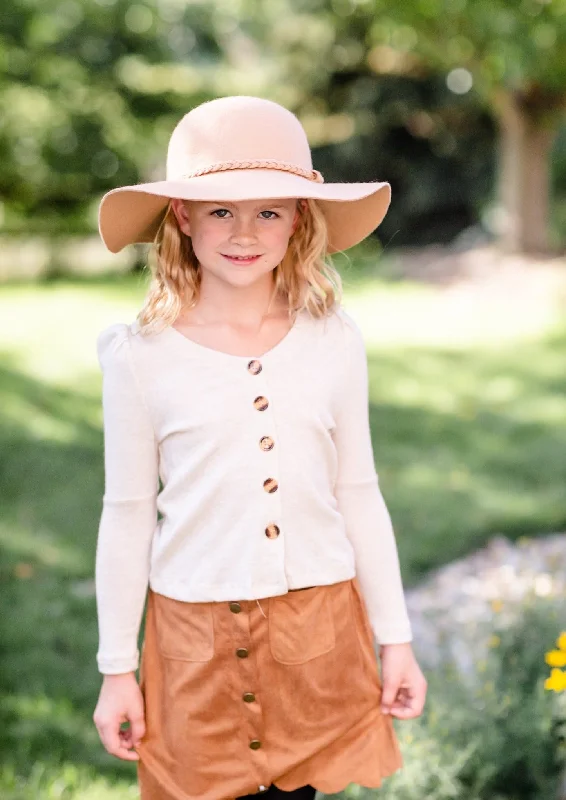 Girls Oatmeal Puff Shoulder Marled Knit Buttoned Cardigan-FINAL SALE Real Fur Shearling Chenille Real Fur Shearling Chenille Girls Oatmeal Puff Shoulder Marled Knit Buttoned Cardigan-FINAL SALE Real Fur Shearling Chenille Real Fur Shearling Chenille