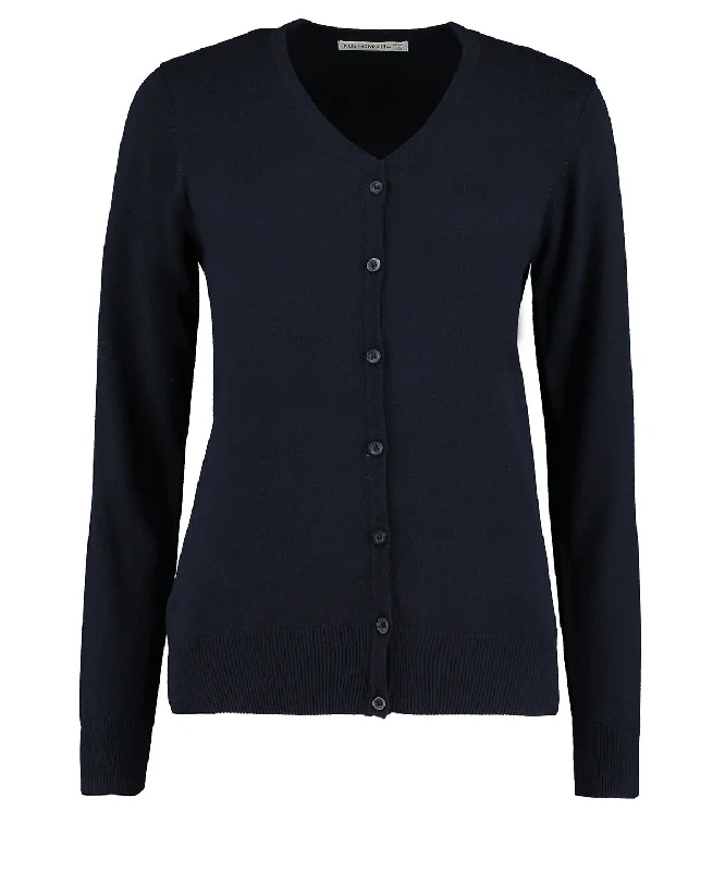Navy - Women's Arundel v-neck cardigan long sleeve (classic fit) Knit Fabric Woven Fabric Fleece Fabric Knit Fabric Woven Fabric Fleece Fabric